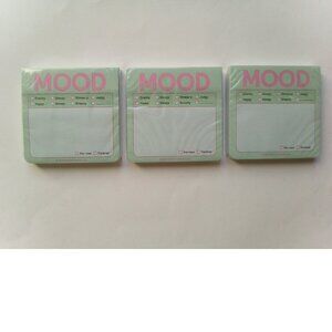 3 Packs of Knock Knock 100-Sheet 3" x 3" Mood Sticky Notes